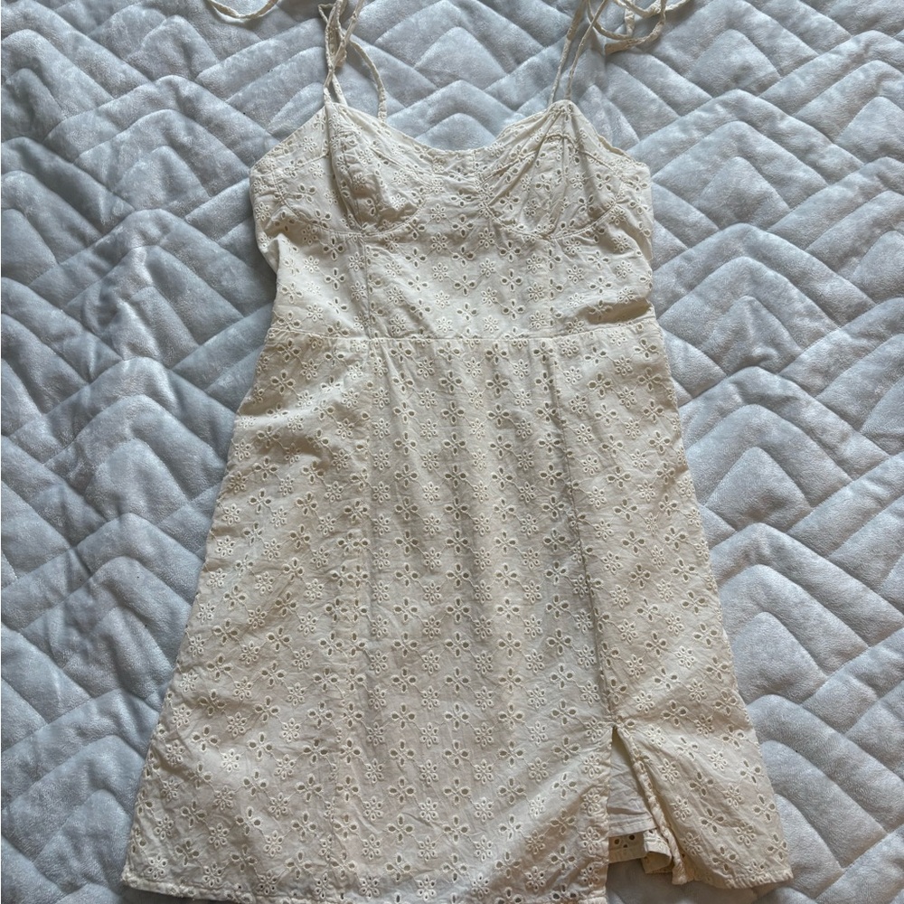 Aeropostale Cream Lace Slip Dress